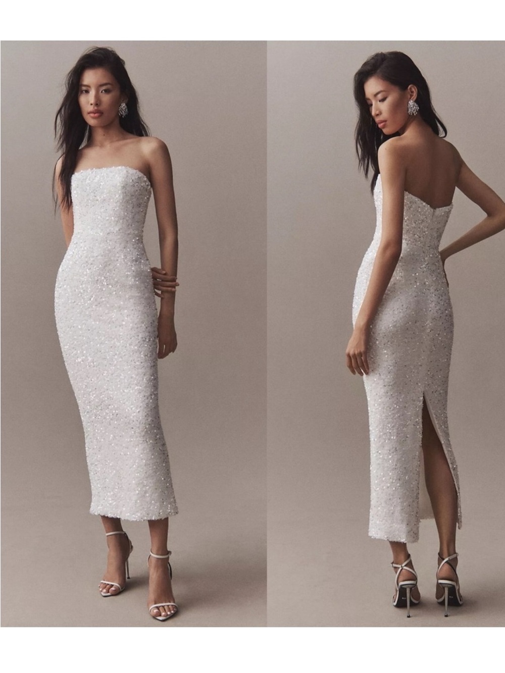 Nwt Helsi Helsi LeslieStrapless Sequin Column Midi size xl